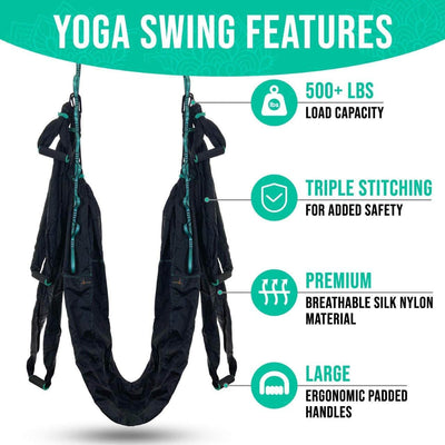 Premium Aerial Hammock Yoga Swing Kit – Anti-Gravity Flying Sling™